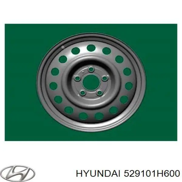 Диск колісний стальний (штампований) 529101H600 Hyundai/Kia