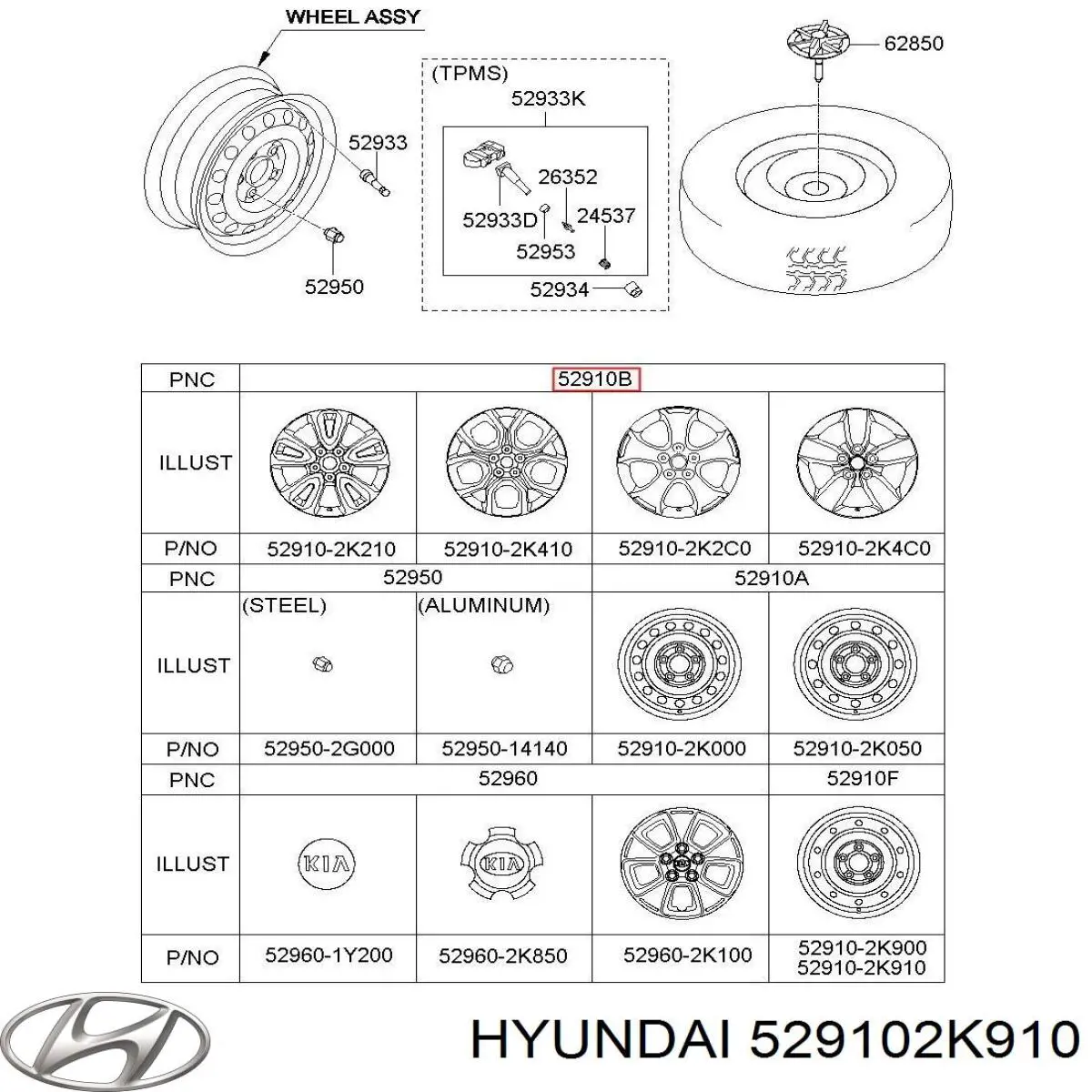  529102K910 Hyundai/Kia