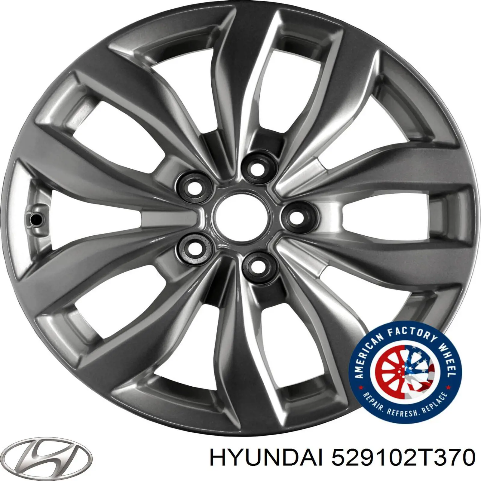 529102T370 Hyundai/Kia Диски колісні литі (легкосплавні, титанові)