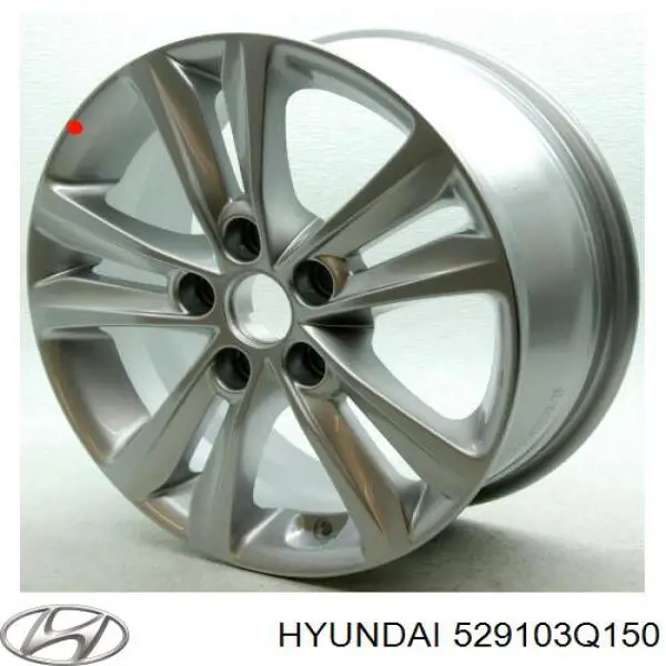 Диски колісні литі (легкосплавні, титанові) Hyundai/Kia 529103Q150 ціна, від 88.66 USD