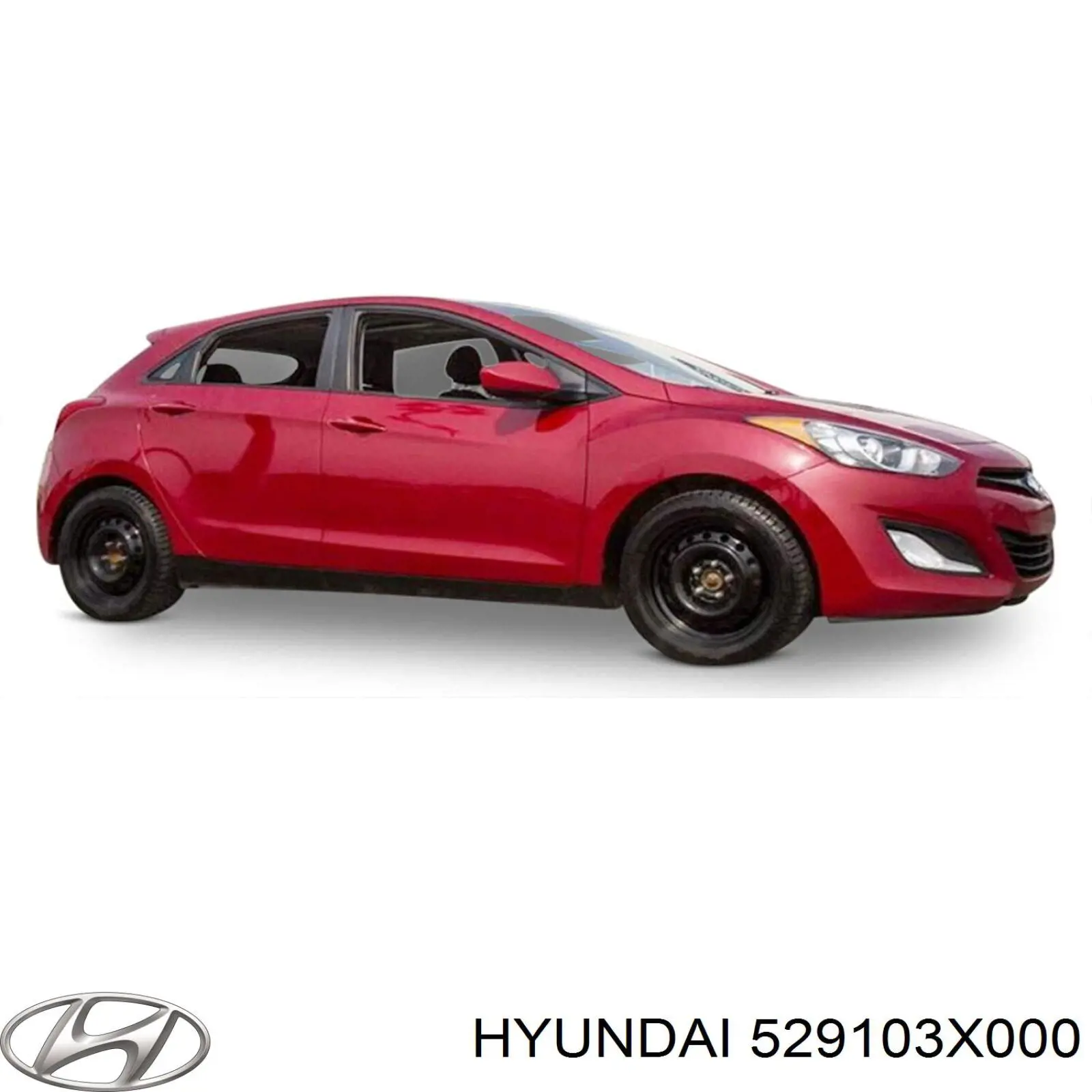 Диск колісний стальний (штампований) 529103X000 Hyundai/Kia