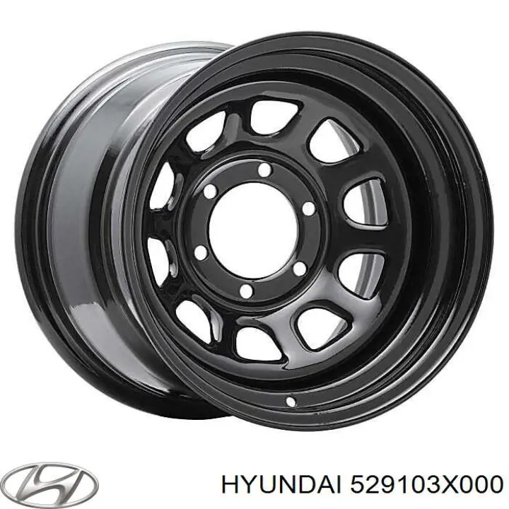 Диск колісний стальний (штампований) 529103X000 Hyundai/Kia