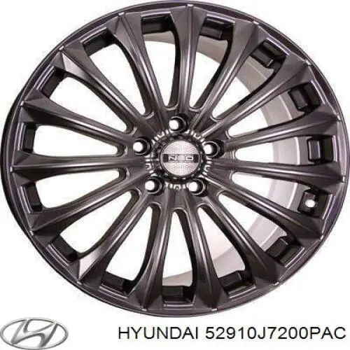 Диски колісні литі (легкосплавні, титанові) Hyundai/Kia 52910J7200 ціна, від  USD