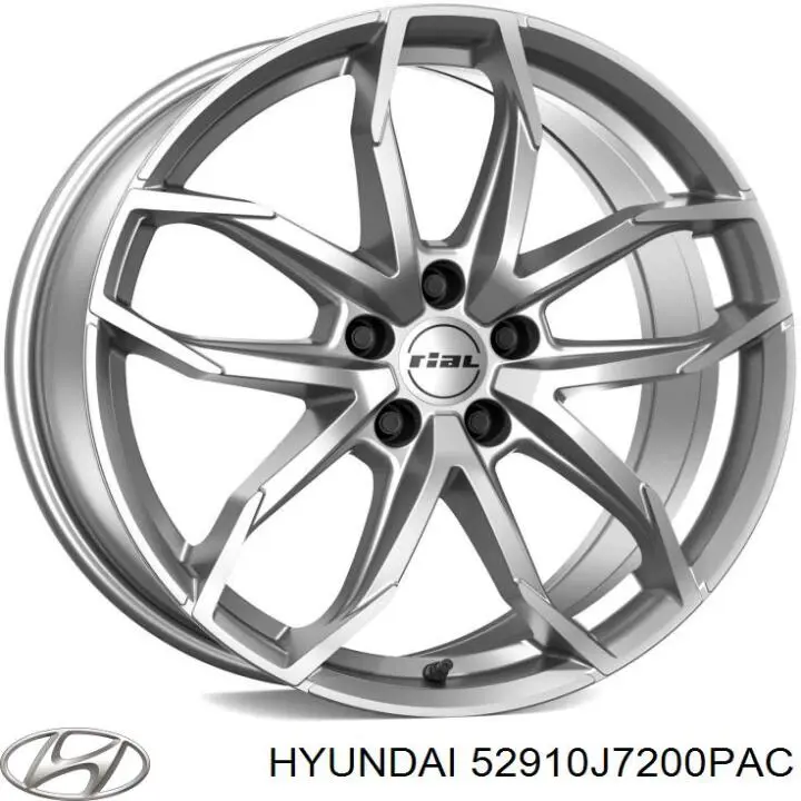 52910J7200 Hyundai/Kia Диски колісні литі (легкосплавні, титанові)