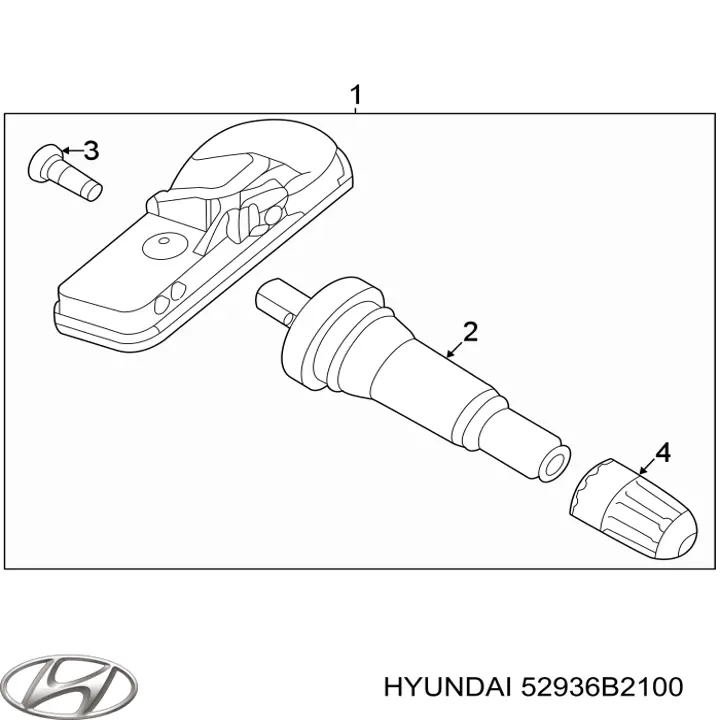 Купити 52936B2100 Hyundai/Kia Вентиль для колеса