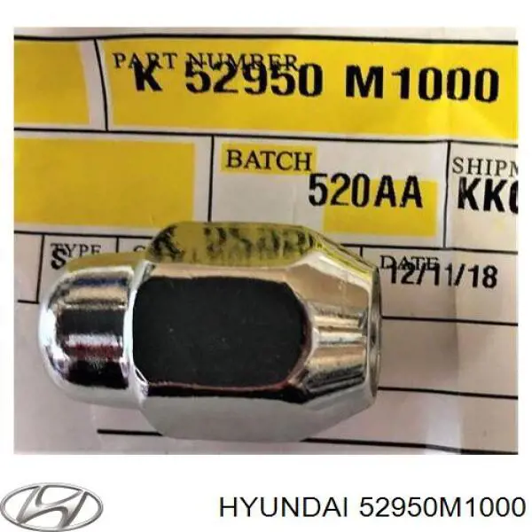 52950M1000 Hyundai/Kia Гайка колеса