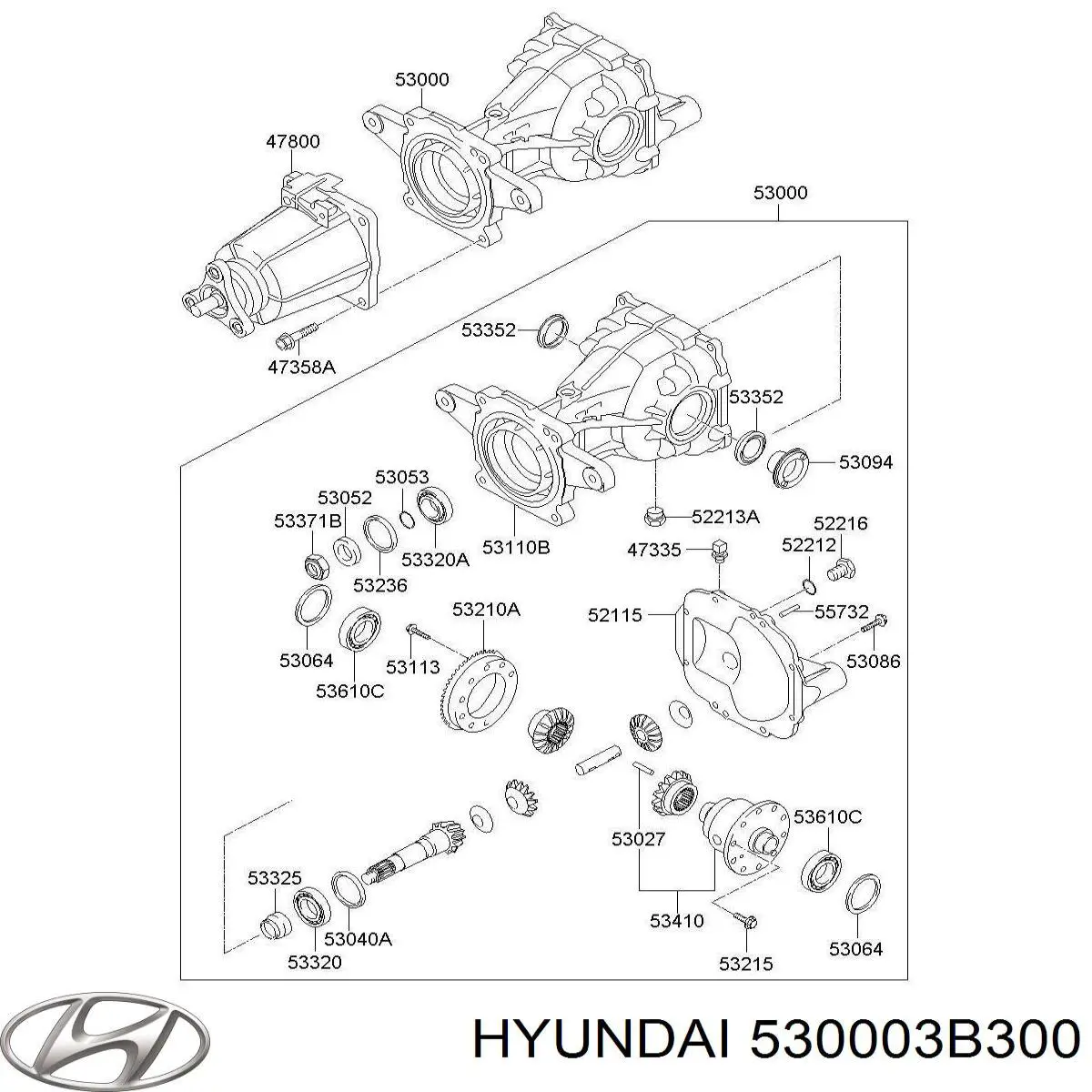 TQ51067 Tqparts Міст середній в зборі