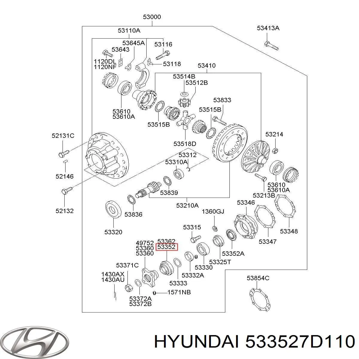  533527D110 Hyundai/Kia
