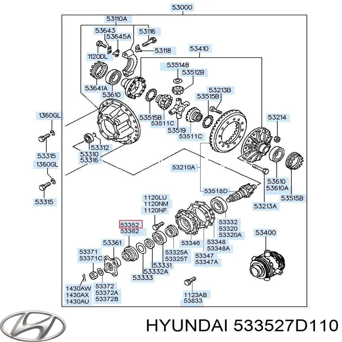 Купити 533527D110 Hyundai/Kia 
