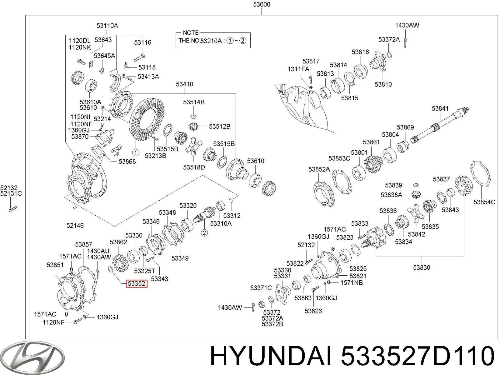 533527D110 Hyundai/Kia 