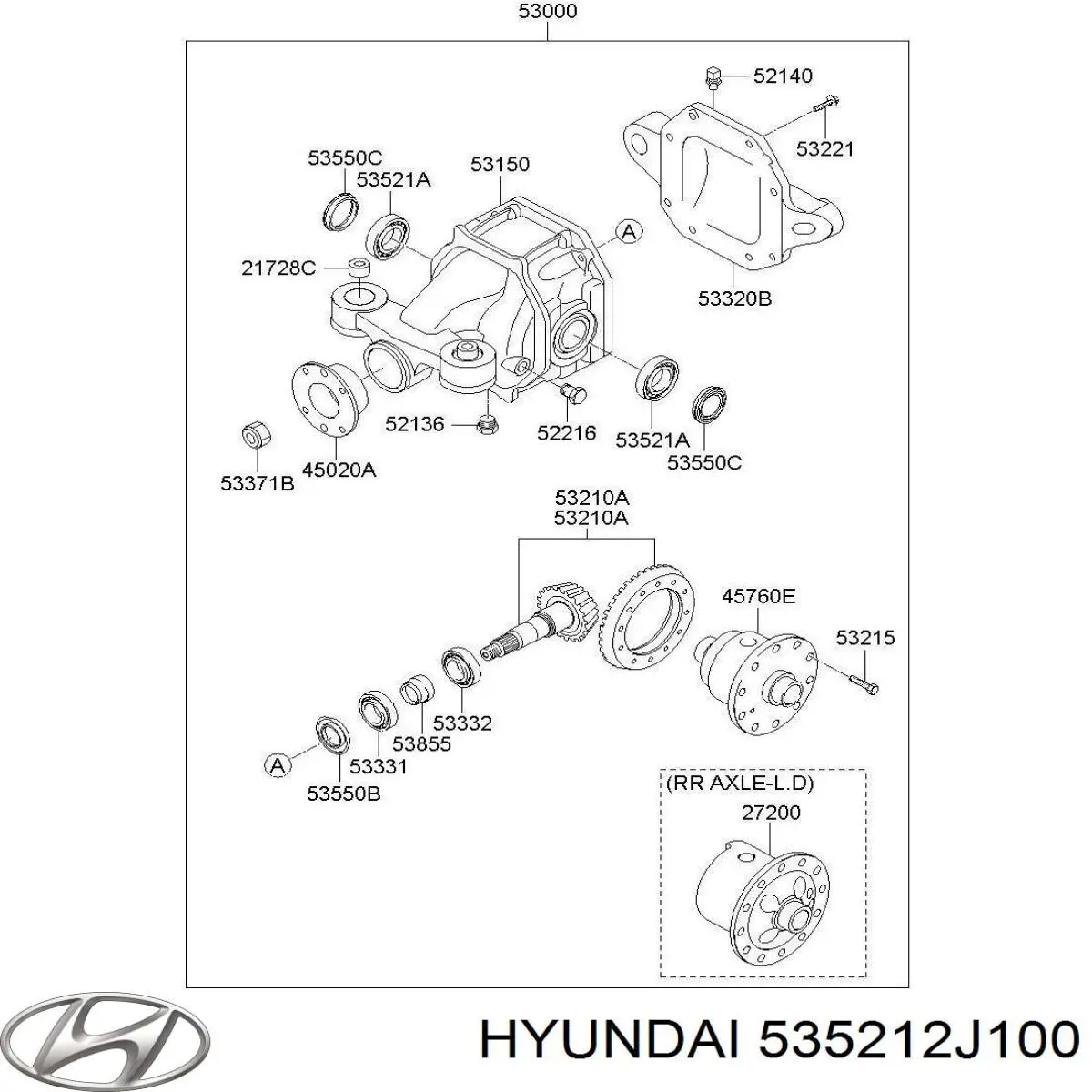  Hyundai/Kia 535212J100 ціна, від 77.88 USD