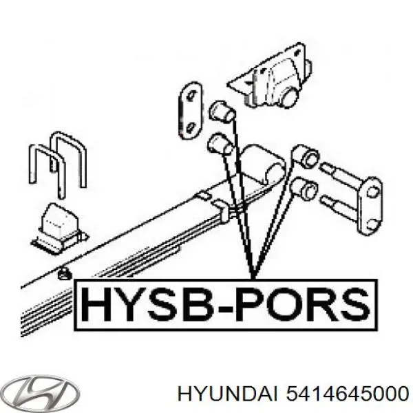 Купити 5414645000 Hyundai/Kia Сайлентблок/втулка ресори передньої