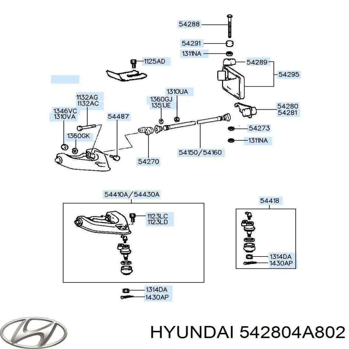  542804A802 Hyundai/Kia