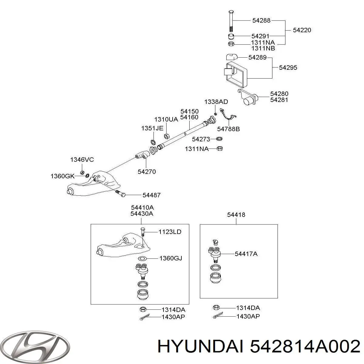  542814A002 Hyundai/Kia