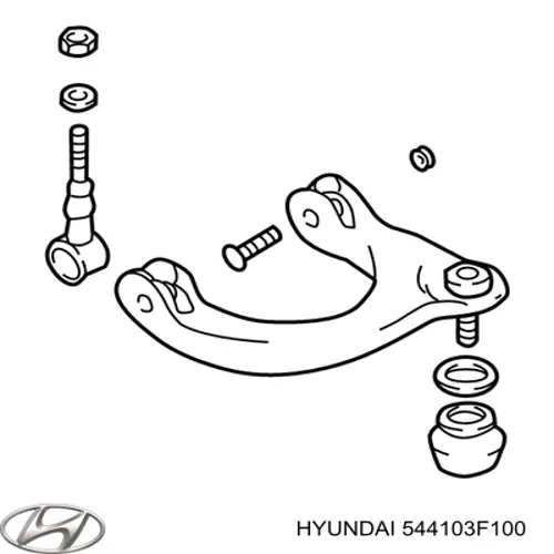 Важіль передньої підвіски верхній, лівий Hyundai/Kia 544103F100 ціна, від 38.00 USD