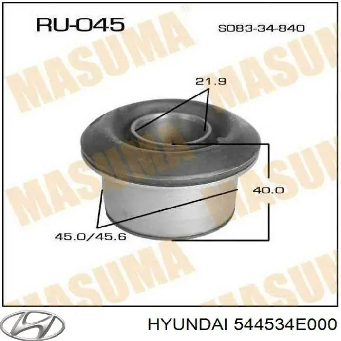 Сайлентблок переднього верхнього важеля Hyundai/Kia 544534E000 ціна, від 3.28 USD