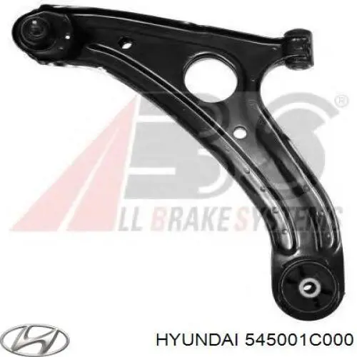 Важіль передньої підвіски нижній, лівий 545001C000 Hyundai/Kia