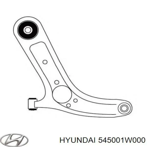 Купити 545001W000 Hyundai/Kia Лівий важіль передній нижній підвіски