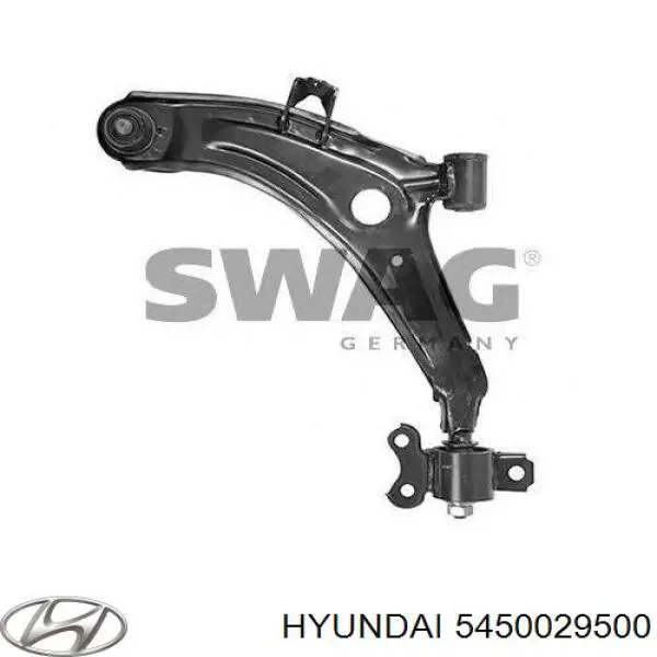 Важіль передньої підвіски нижній, лівий 5450029500 Hyundai/Kia