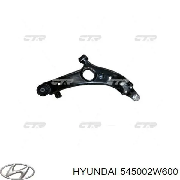 Важіль передньої підвіски нижній, лівий 545002W600 Hyundai/Kia