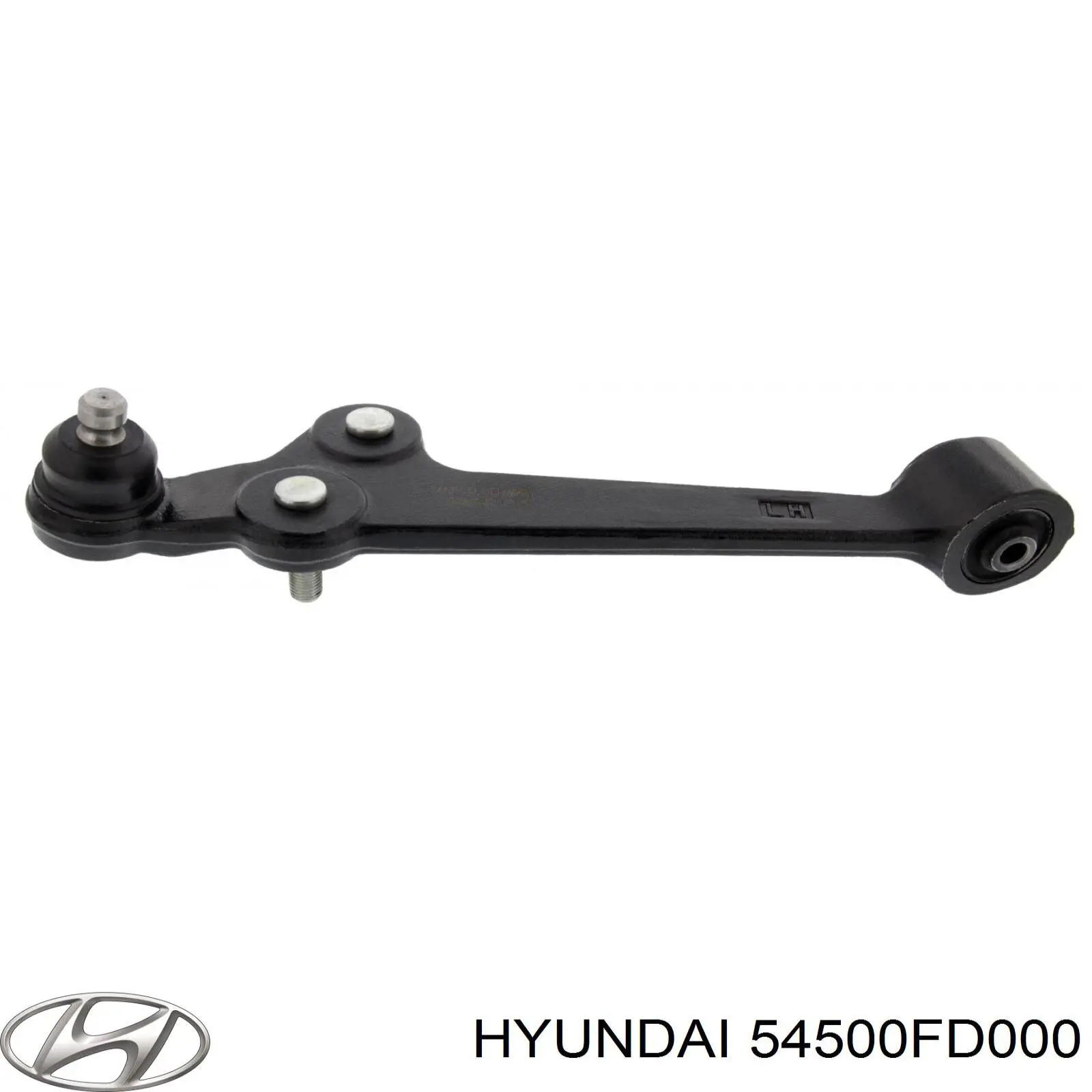 Важіль передньої підвіски нижній, лівий 54500FD000 Hyundai/Kia