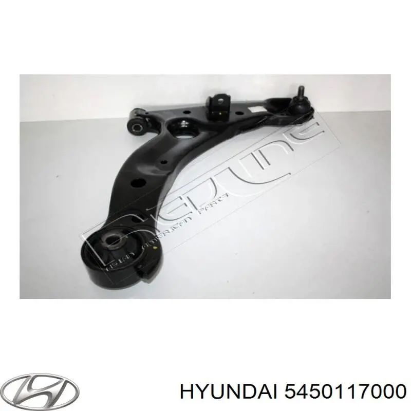 Важіль передньої підвіски нижній, правий 5450117000 Hyundai/Kia