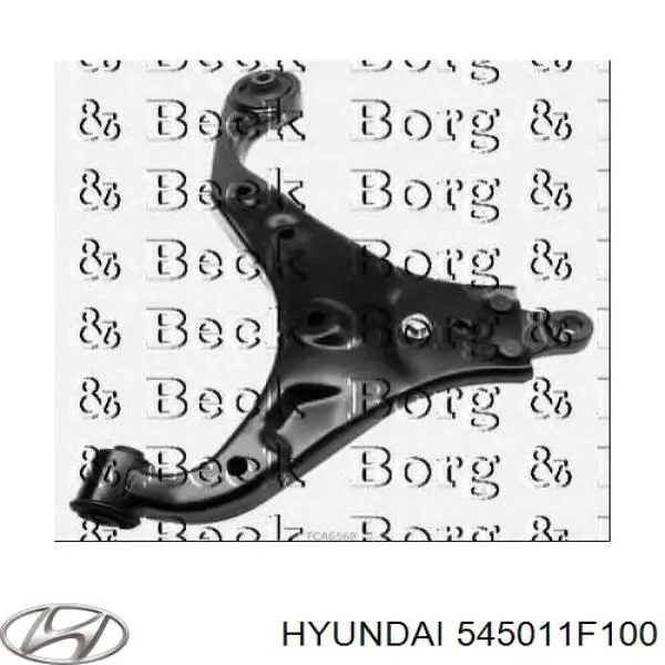Правий важіль передній нижній підвіски Hyundai/Kia 545011F100