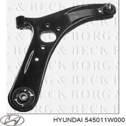 Важіль передньої підвіски нижній, правий Hyundai/Kia 545011W000 ціна, від 42.41 USD
