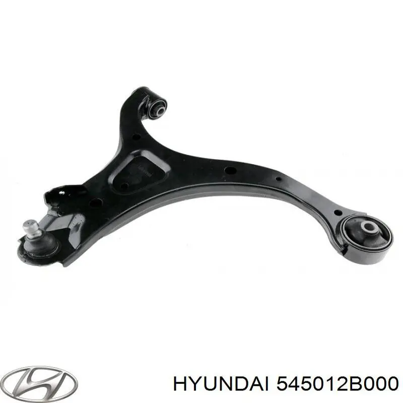 Правий важіль передній нижній підвіски Hyundai/Kia 545012B000