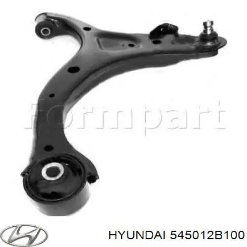 Важіль передньої підвіски нижній, правий 545012B100 Hyundai/Kia