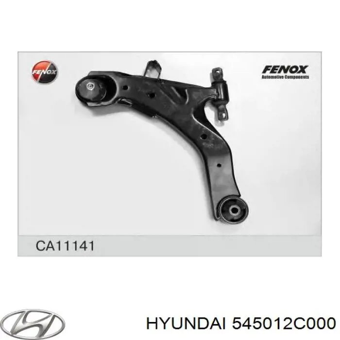 Важіль передньої підвіски нижній, правий 545012C000 Hyundai/Kia