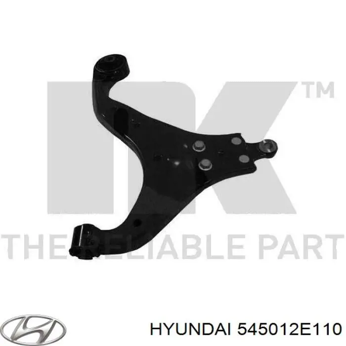 Важіль передньої підвіски нижній, правий Hyundai/Kia 545012E110 ціна, від 33.75 USD