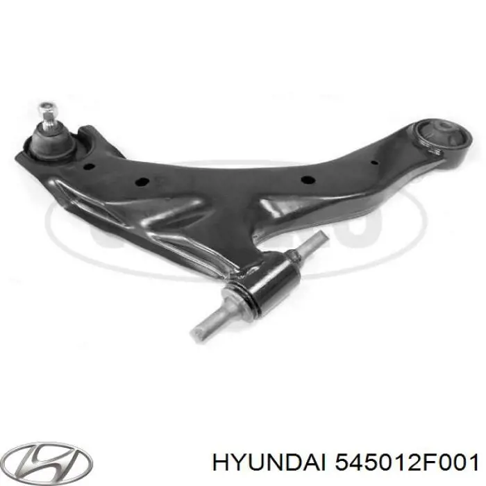 Важіль передньої підвіски нижній, правий 545012F001 Hyundai/Kia