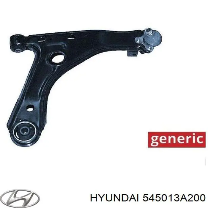 Важіль передньої підвіски нижній, лівий 545013A200 Hyundai/Kia