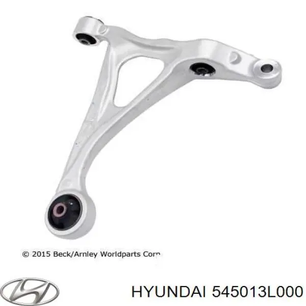 Важіль передньої підвіски нижній, правий 545013L000 Hyundai/Kia