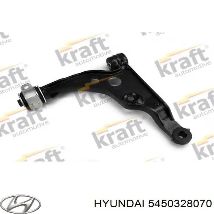 Правий важіль передній нижній підвіски Hyundai Lantra I