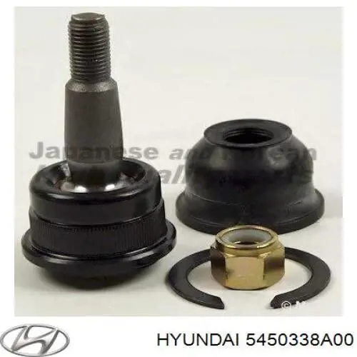 Кульова опора, нижня Hyundai/Kia 5450338A00 ціна, від 7.44 USD