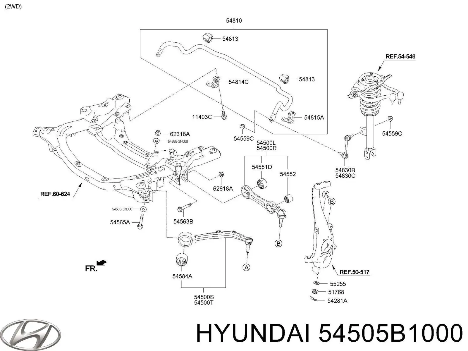  54505B1000 Hyundai/Kia