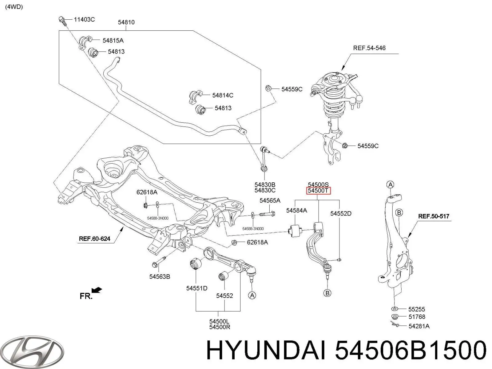Купити 54506B1500 Hyundai/Kia 