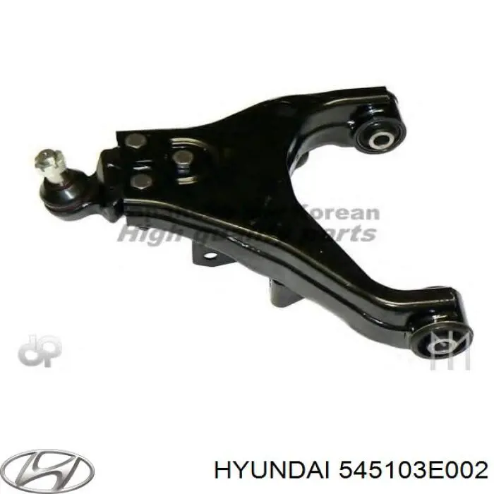 Важіль передньої підвіски нижній, лівий 545103E002 Hyundai/Kia