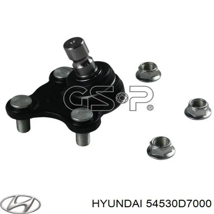 Кульова опора, нижня, ліва Hyundai/Kia 54530D7000 ціна, від 14.85 USD