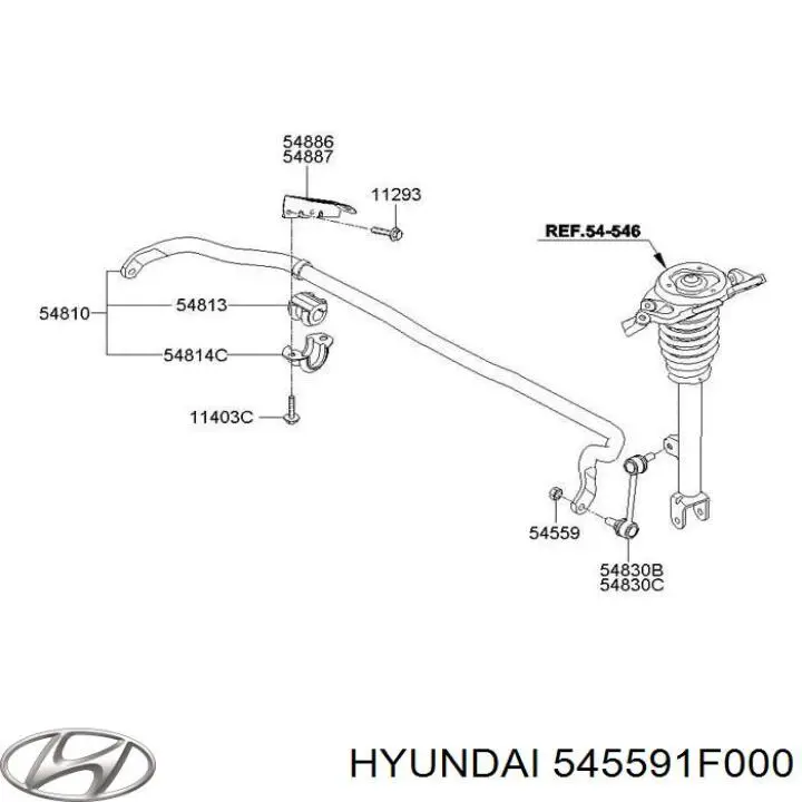  545591F000 Hyundai/Kia