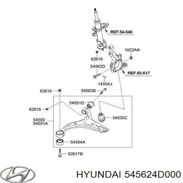  545624D000 Hyundai/Kia