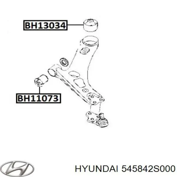 Купити 545842S000 Hyundai/Kia Сайлентблок передньої підвіски