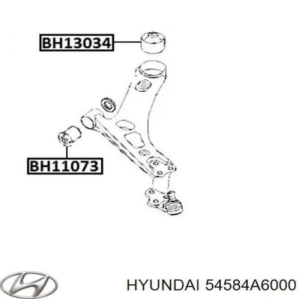 Купити 54584A6000 Hyundai/Kia Сайлентблок передньої підвіски