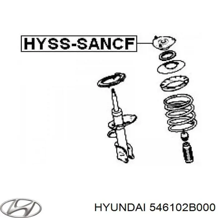 546102B000 Hyundai/Kia Кріплення переднього амортизатора