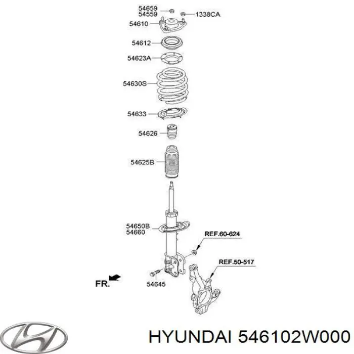 Dcc000287 mando опора стійки амортизатора на Hyundai Santa Fe III 