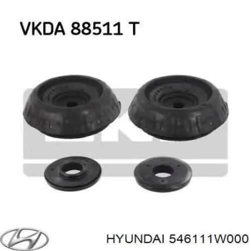 Купити 546111W000 Hyundai/Kia Опора амортизатора переднього