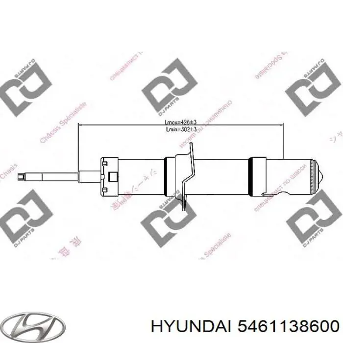 Купити 5461138600 Hyundai/Kia Амортизатор передньої підвіски