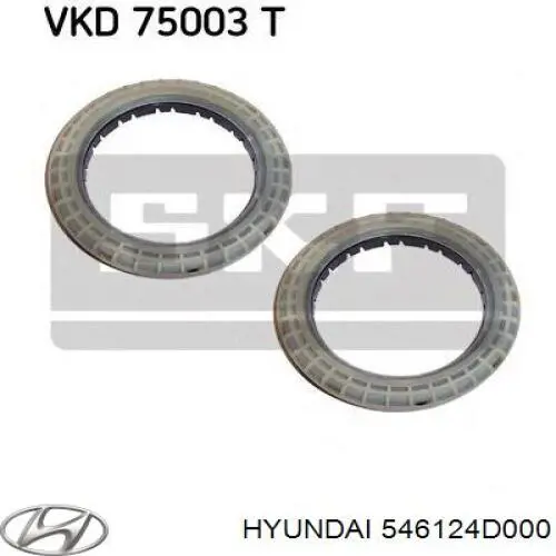 Підшипник опорний амортизатора, переднього Hyundai/Kia 546124D000 ціна, від 17.09 USD